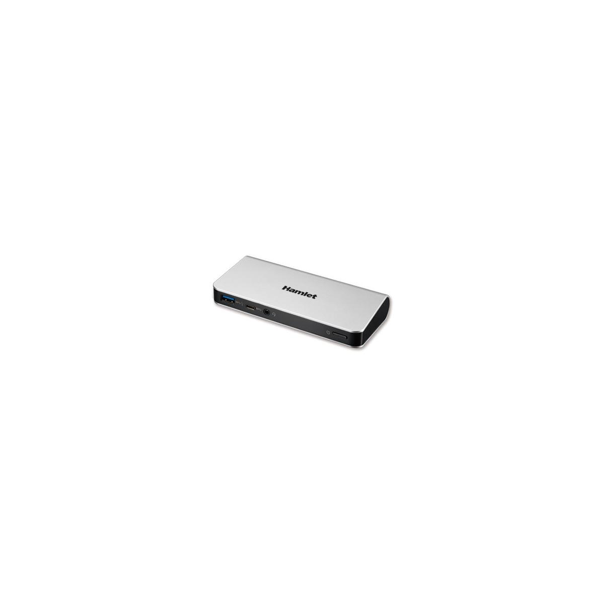 Hamlet Hdocks500c Station D'accueil Avec Fil Usb 3.2 Gen 1 (3.1 Gen 1) Type-a Noir, Argent