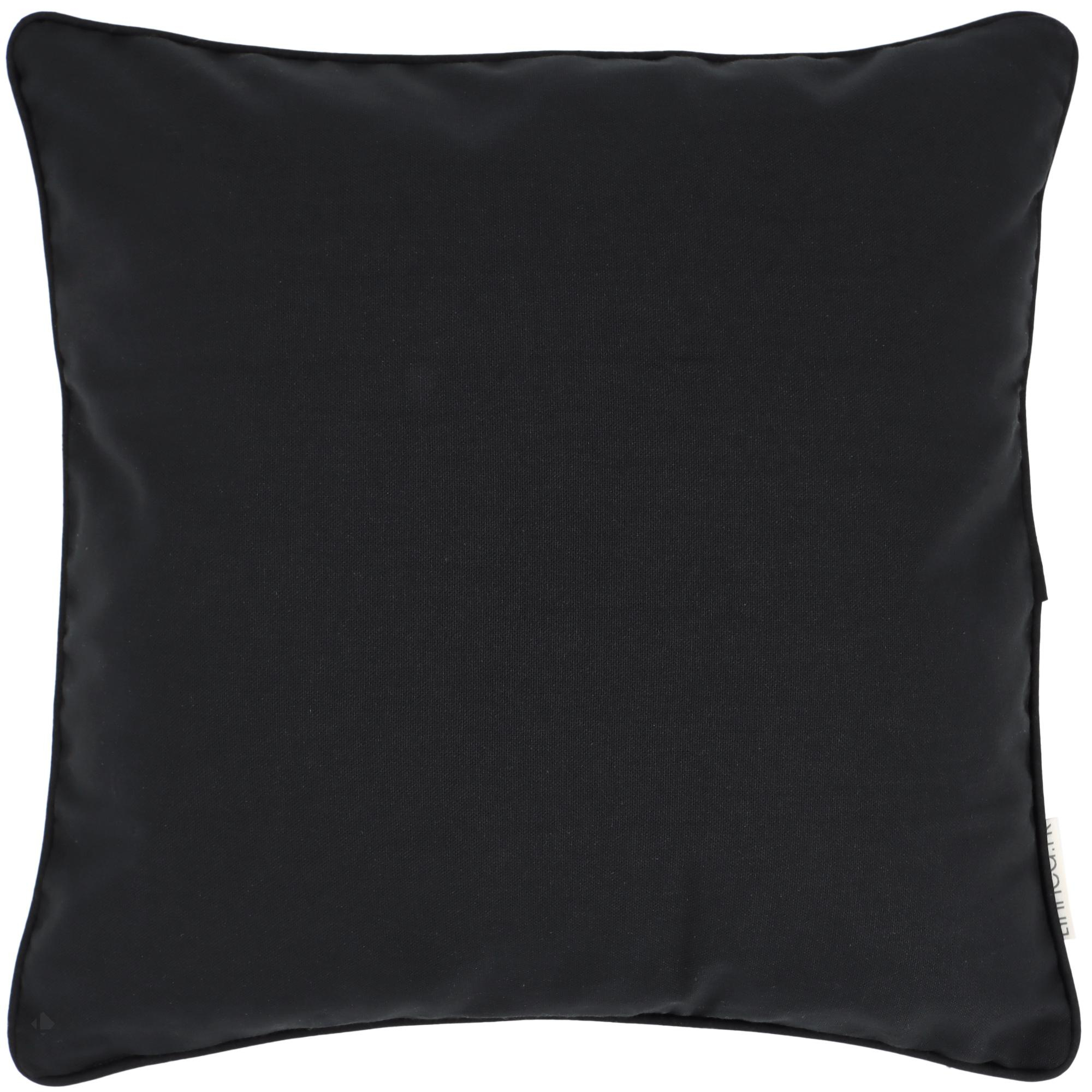 Linnea Montsegur Noir 40 X 40 Cm Coton