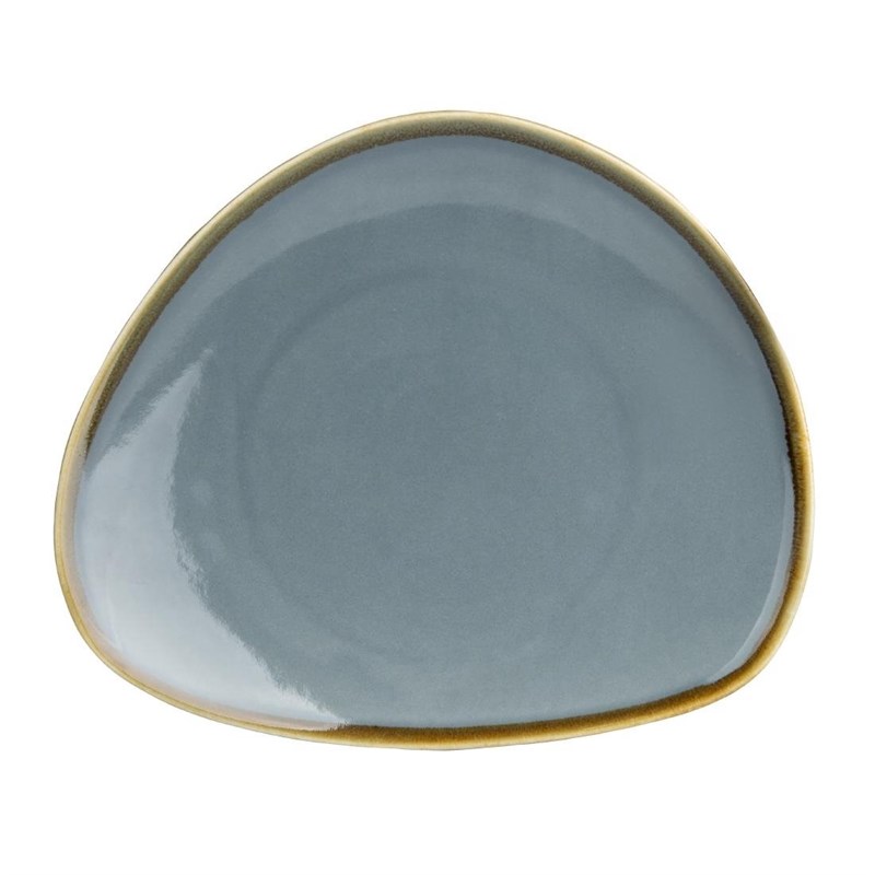 Assiette Triangulaire Couleur Océan Kiln 165 Mm - Lot De 6 - Olympia
