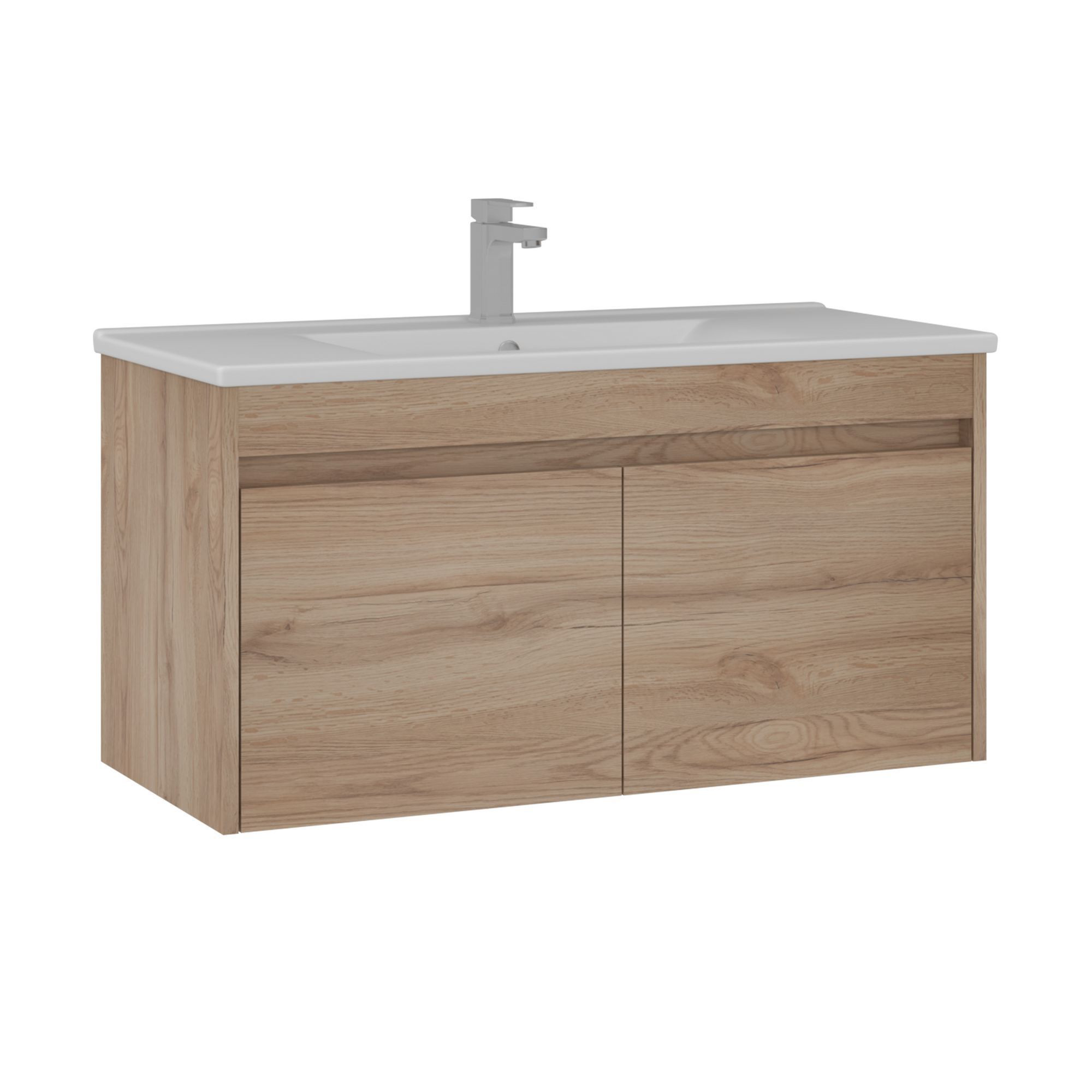Meuble Vasque "side 100 V3" - 100 X 45 X 52 Cm - Oak