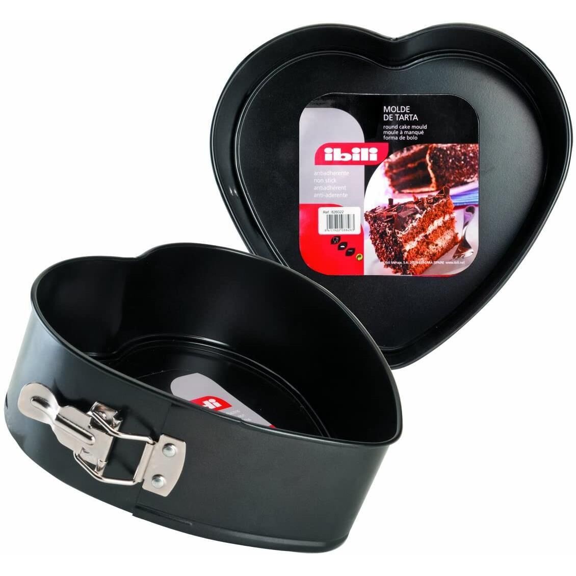 Ibili Moule Démontable Moka En Forme De Coeur 20 X 22 Cm Anti-adhésif