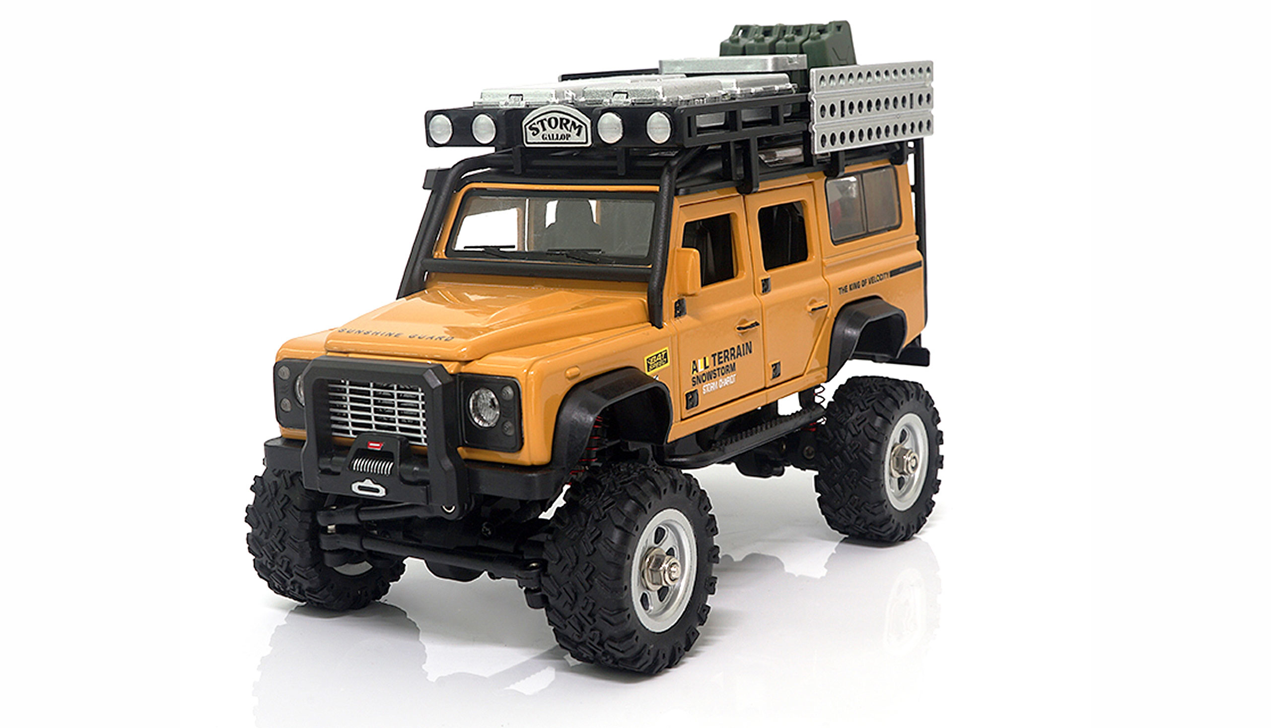 Amewi D90x28 Metall Scale Crawler Gelb Modèle Radiocommandé Camion À Chenilles Moteur Électrique 1:28
