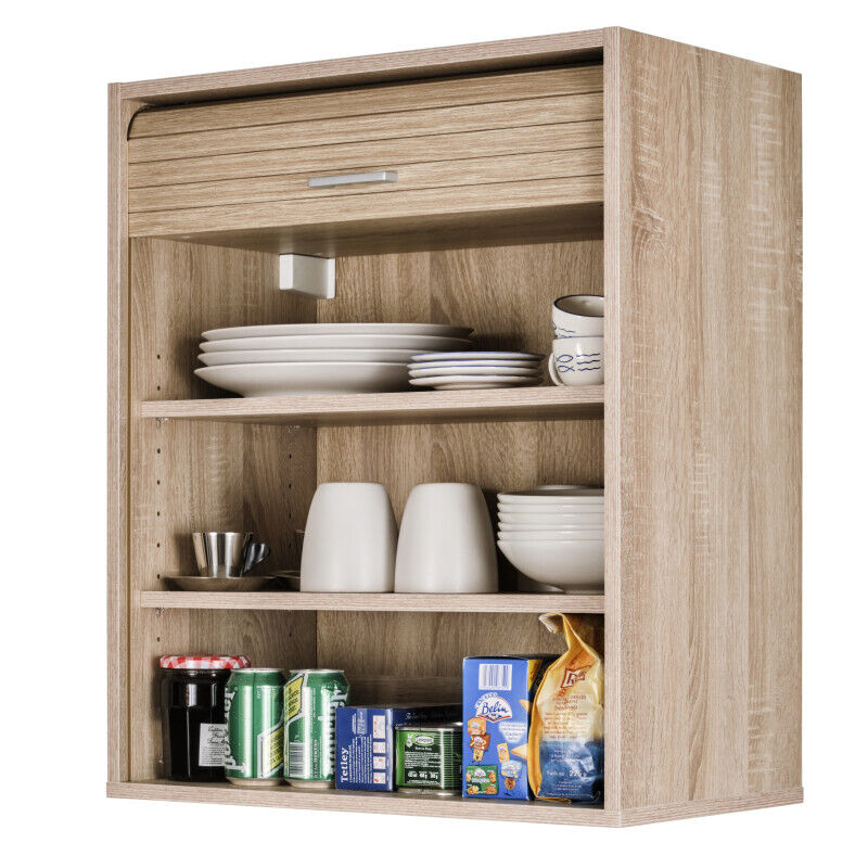 Meuble Haut Cuisine Beaux Meubles Pas Chers 2 Étagères 60 X 72 X 35 Cm Chêne Naturel