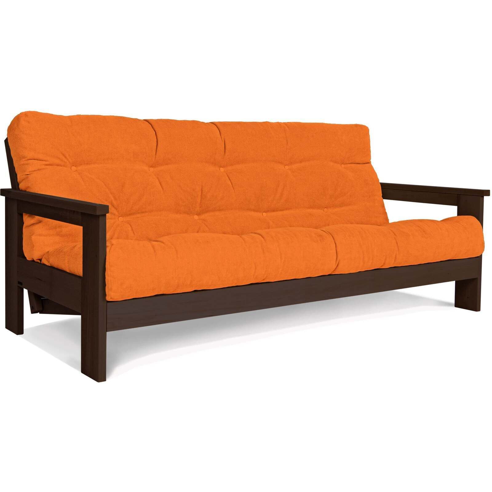 Canapé Lit Mexico - 145 X 200 Cm - Bois Clair Et Beige