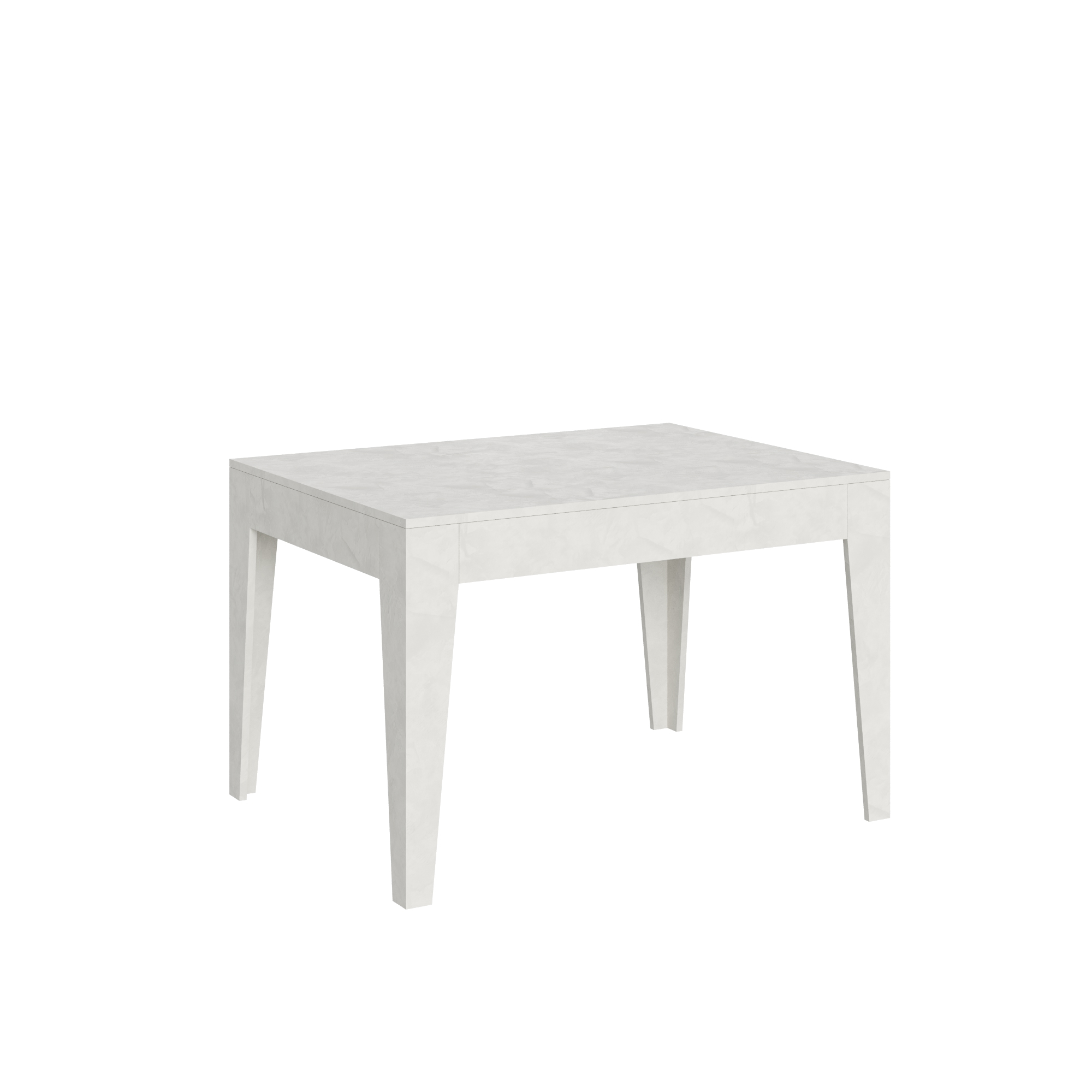 Table Extensible 120/180x90 Cm Cico Blanc Spatulé