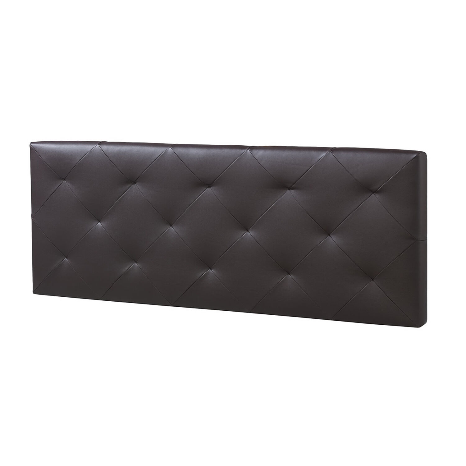 Tête De Lit Rombo 150x60 Cm Chocolat, Rembourrée De Mousse