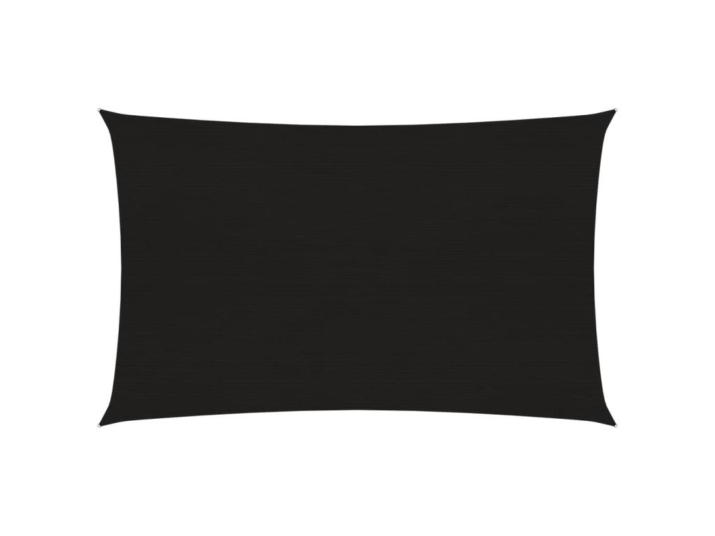 Voile Toile D'ombrage Parasol 160 G/m² Pehd 2 X 4,5 M Noir 02_0009191