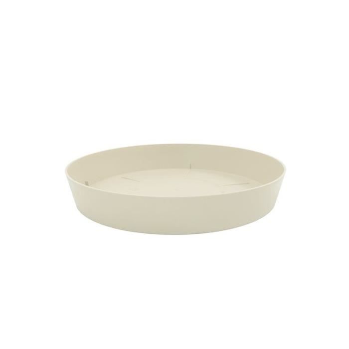 Plastiken Plateau Pour Pot A Fleurs 24 Cm Collection Tes - Ecru