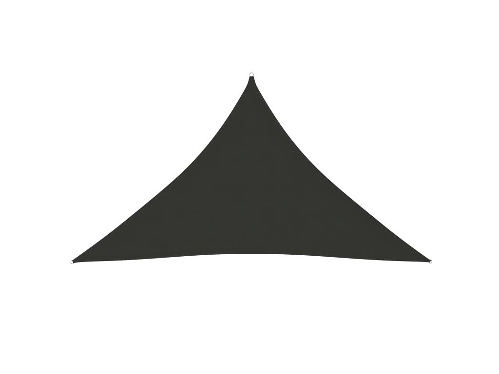 Voile D'ombrage Parasol Tissu Oxford Triangulaire 3,5 X 3,5 X 4,9 M Anthracite 02_0009802