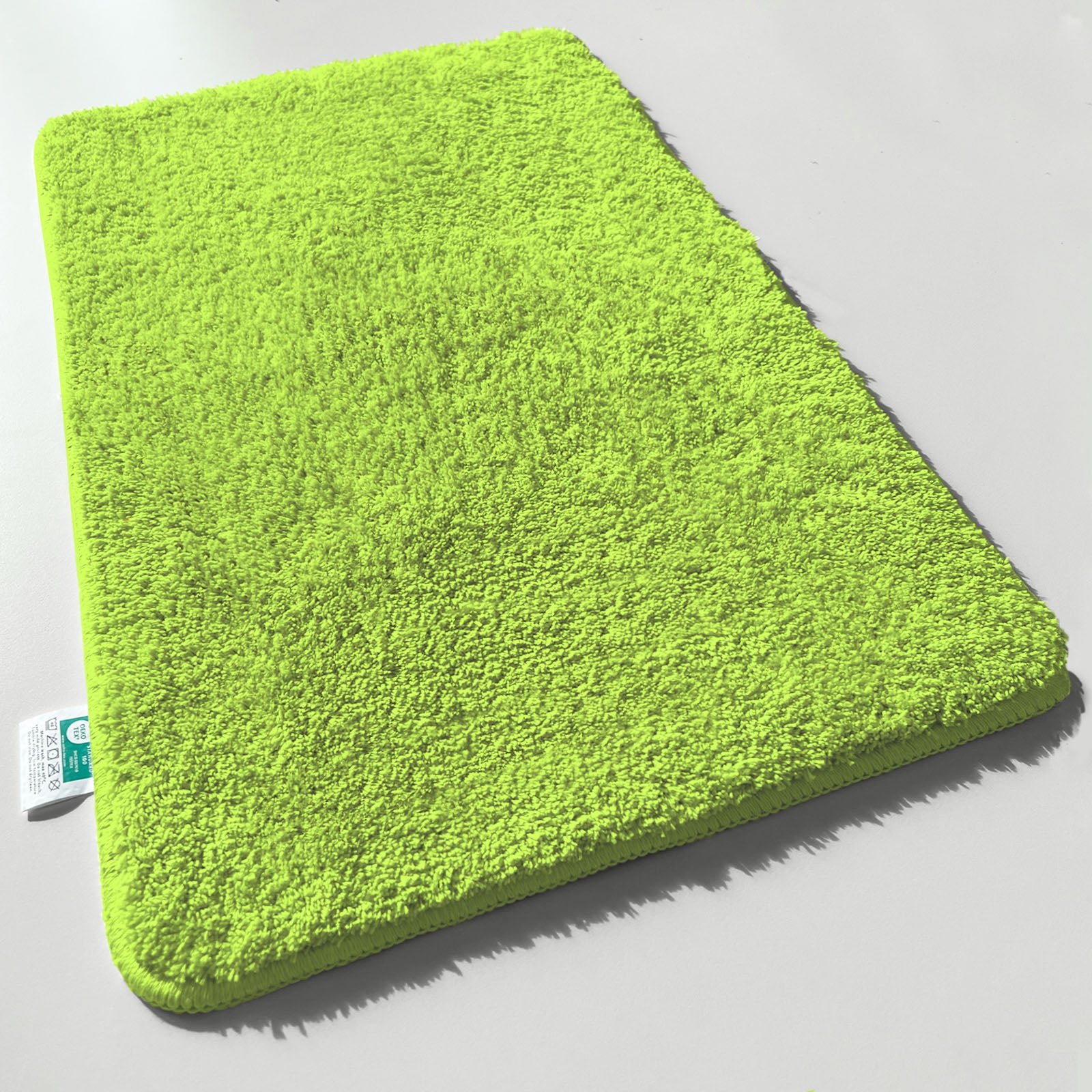 Tapis De Bain Sky Uni Vert Pomme 120 Cm De Diamètre