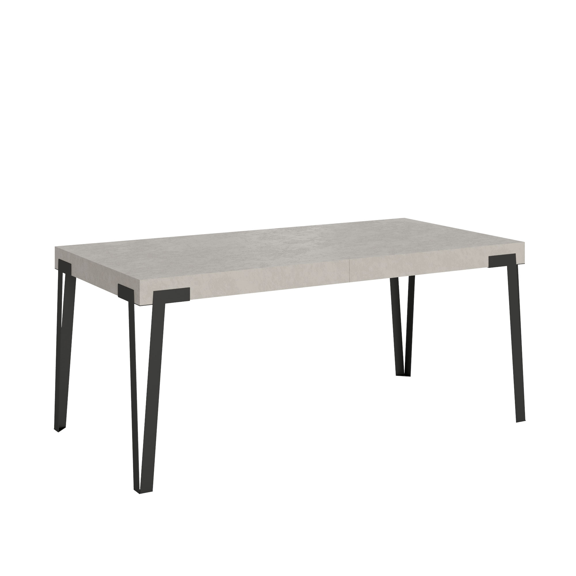 Table Extensible 160/264x90 Cm Rio Cachemire Pieds Anthracite