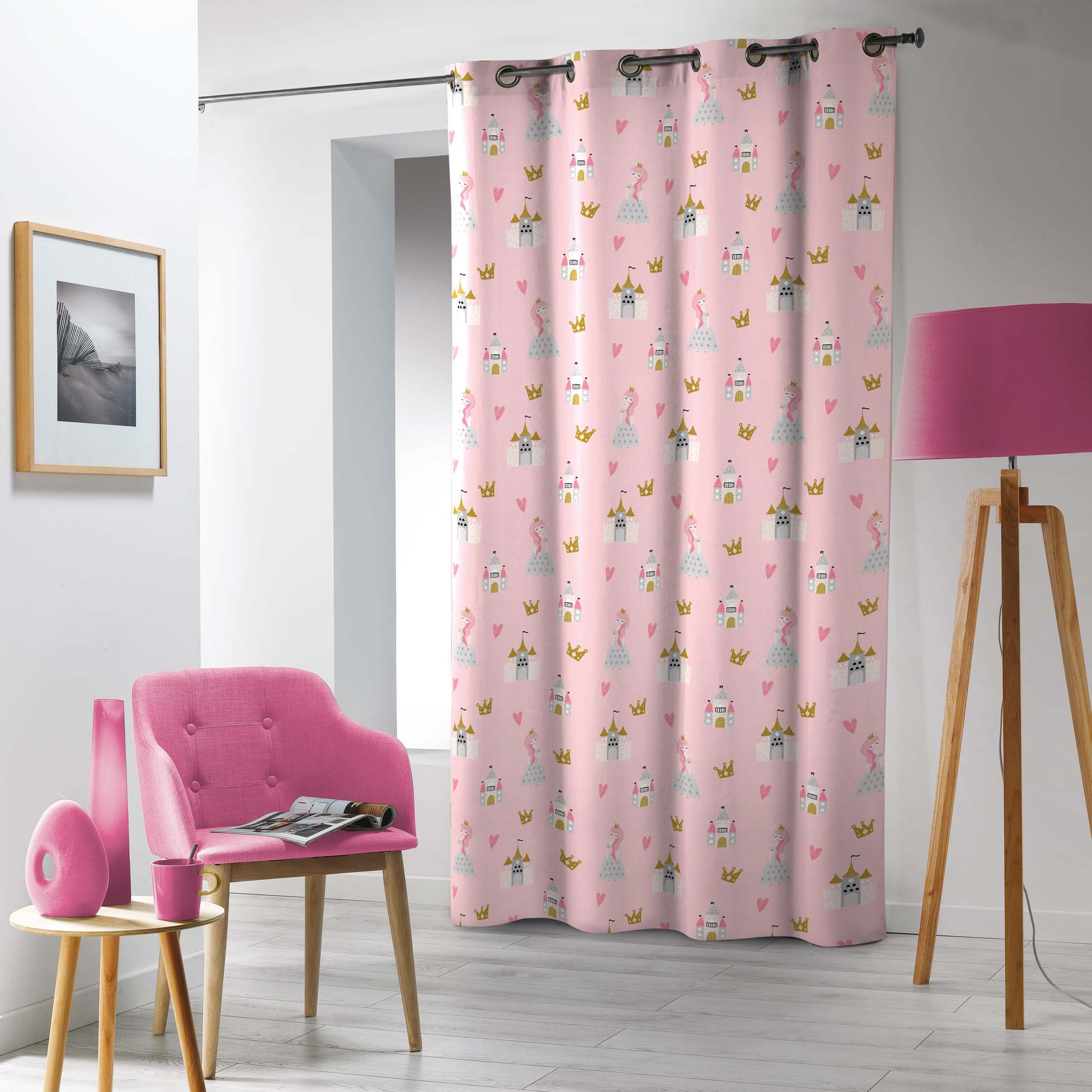 Rideau A Oeillets Microfibre Little Princess