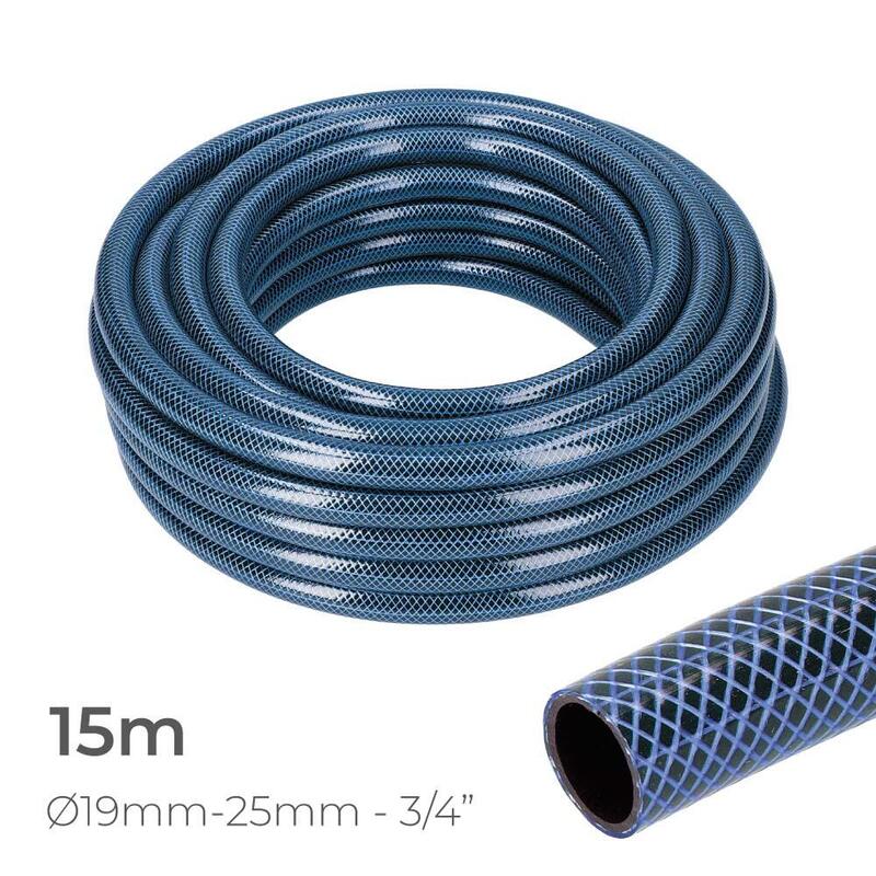Tuyau D'arrosage Interieur Bleu Ø19mm. Rouleau Exterieur � 25 Mm (3/4") 15 M Edm