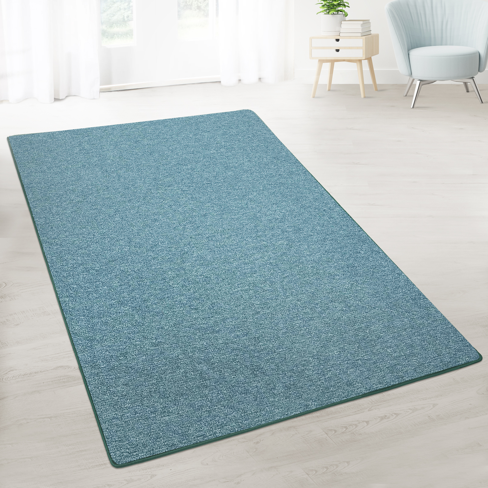Tapis Sur Mesure, Personnalisée Pour Tous Vos Espaces, Vert 100 X 150 Cm