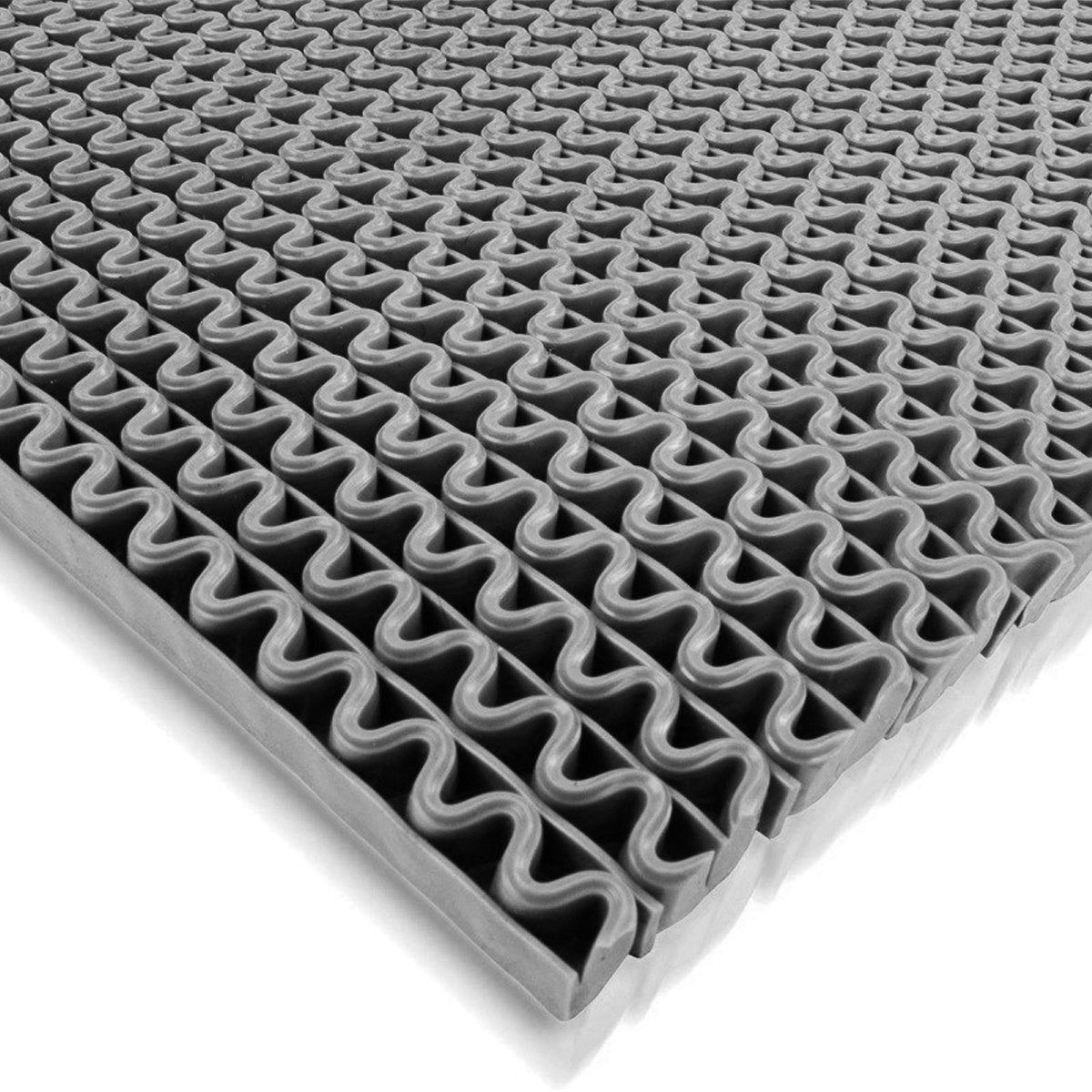 Tapis Anti-slip, Structure Ondulée Ouverte, Gris 90 X 100 Cm - Floordirekt