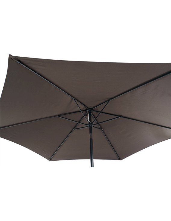 Parasol Base Élégante Et Résistante Pour Jardin - Argenté Satiné
