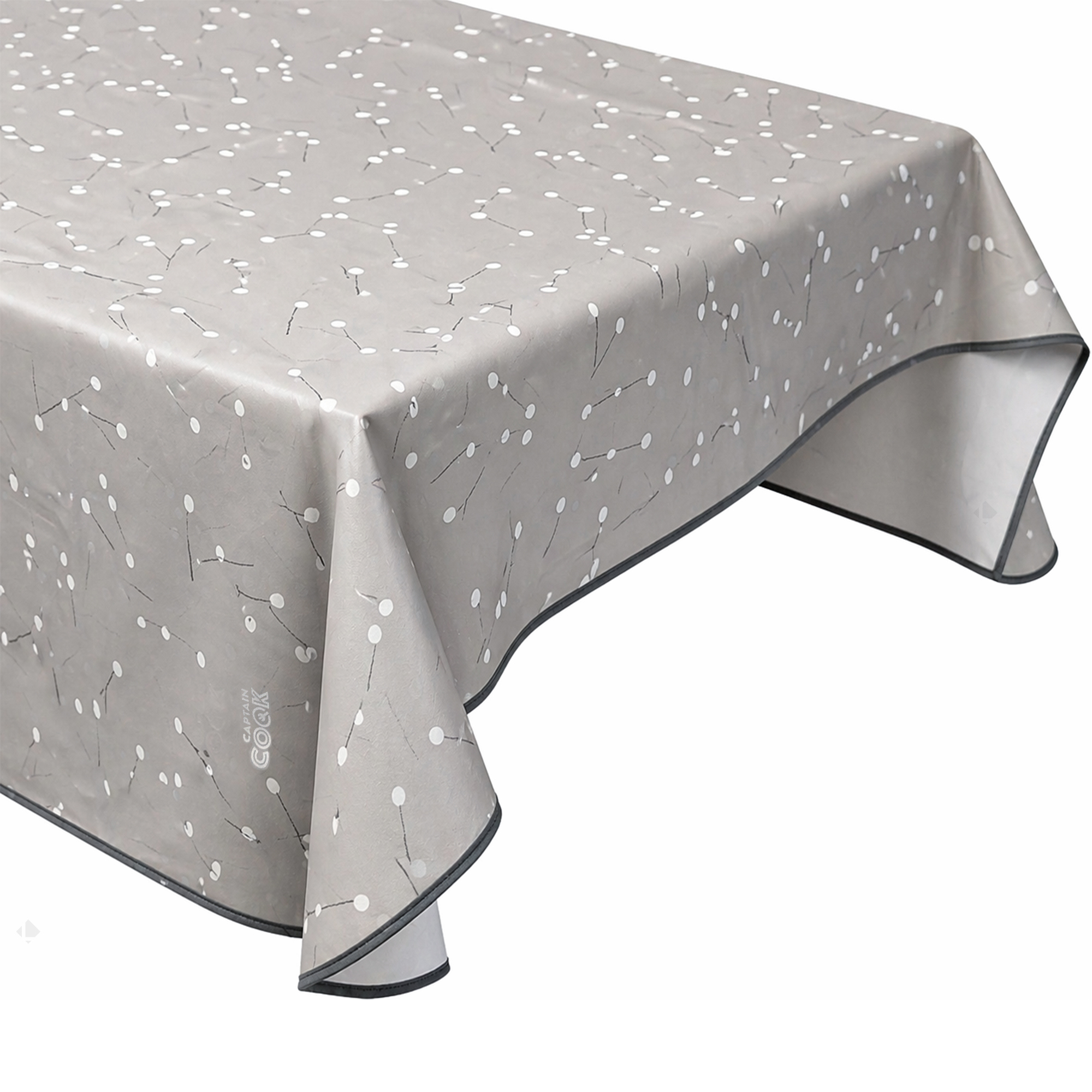 Nappe Rectangulaire 140x180 Cm Antitaches Light Me Up Gris