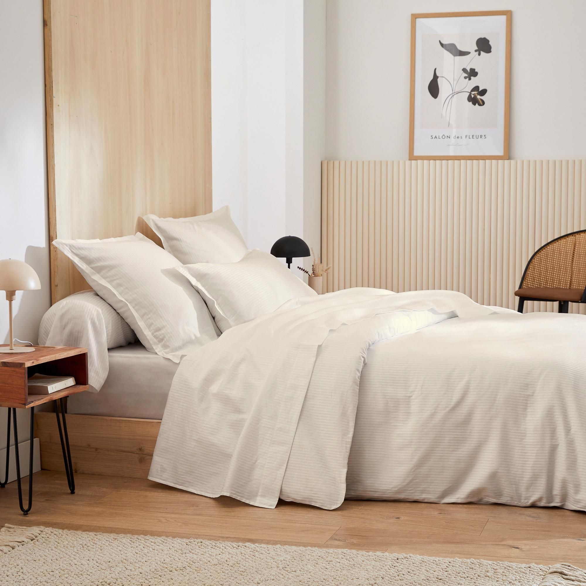 Linnea Grand Hôtel Housse De Couette Marron Satin 260 X 240 Cm