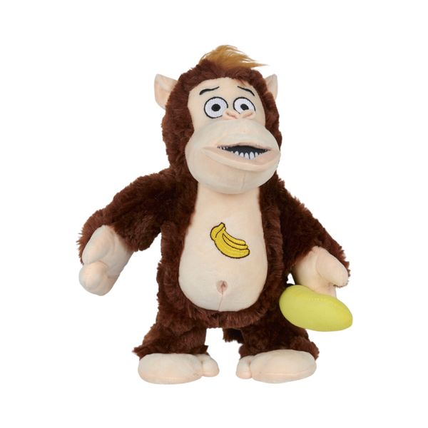 Peluche - Jeux 2 Momes - Crazy Kong - Animée - Interactive - Marron
