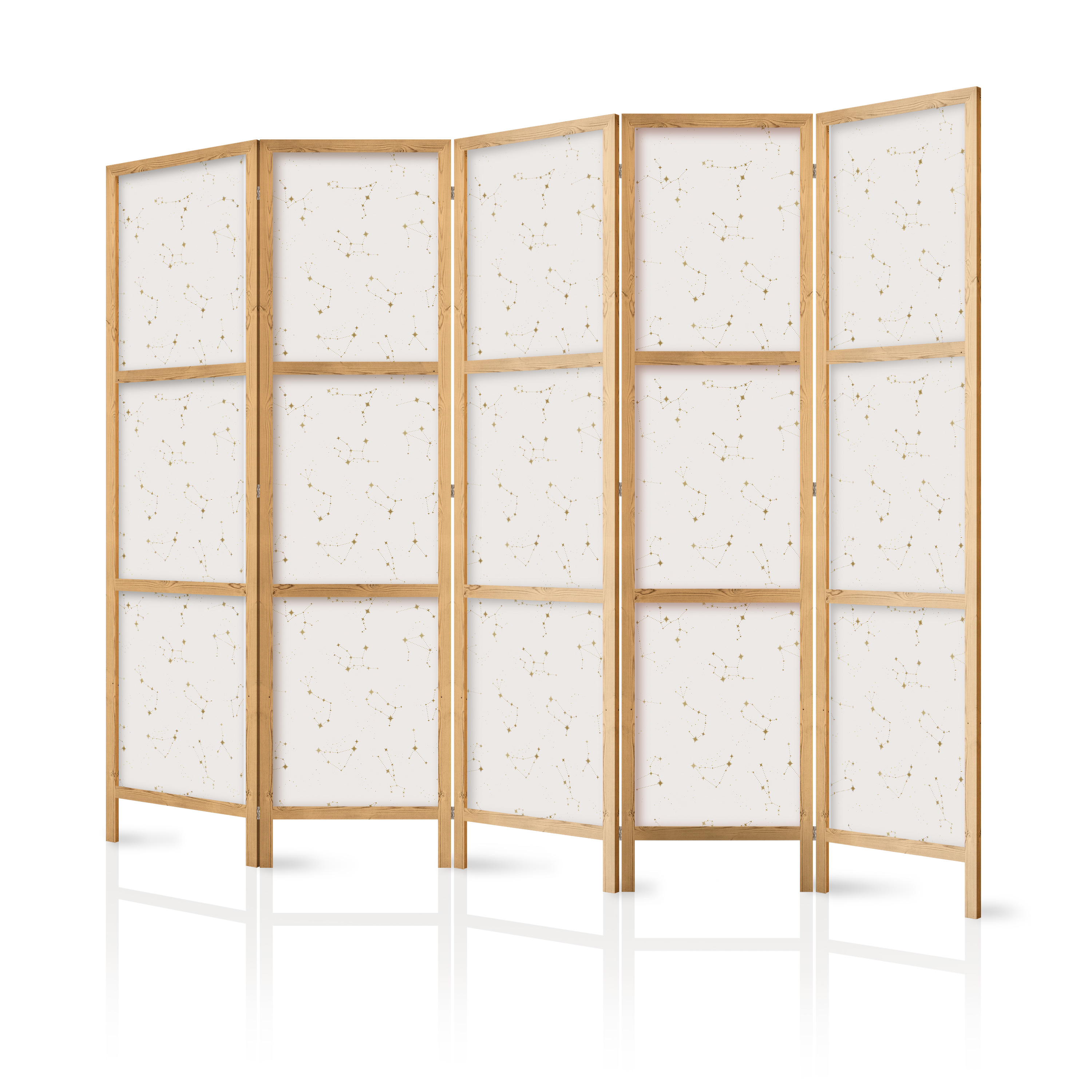 Paravent Japonais -constellations Délicates Aux Tons Chauds 225x172