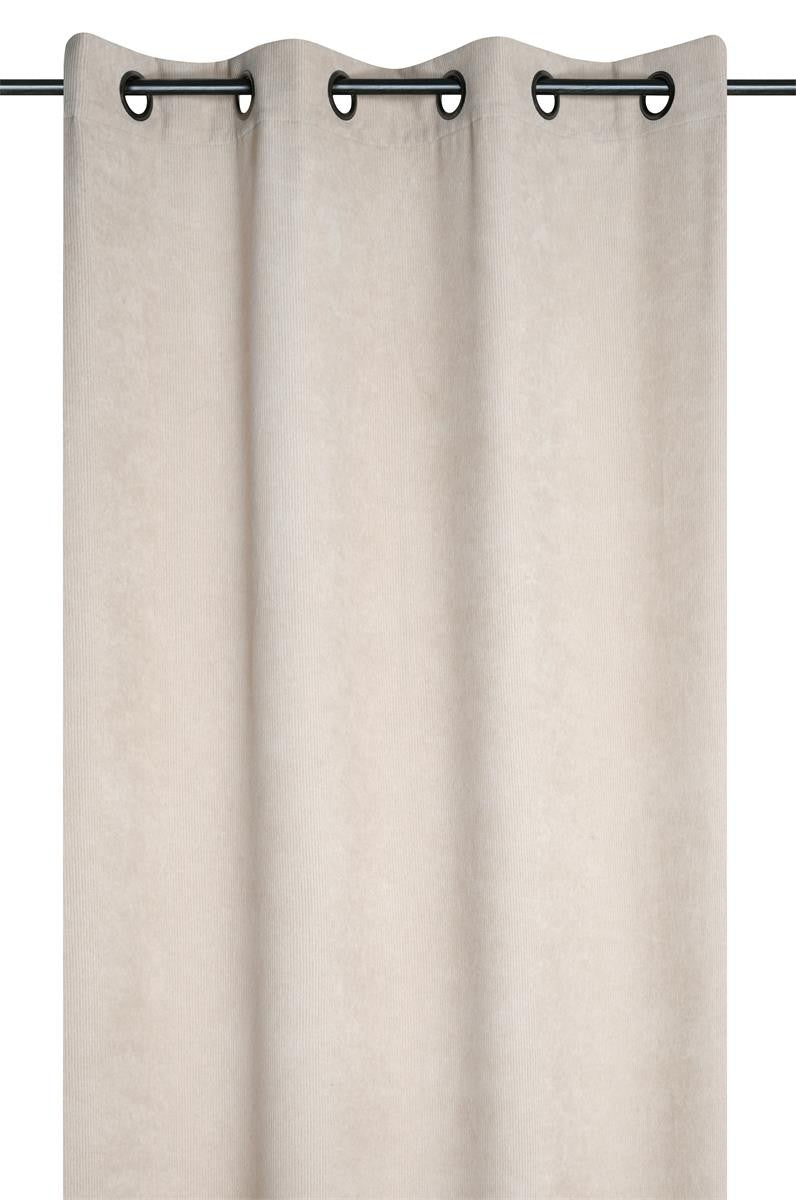 Rideau Dandy Naturel Velour 140x260 Cm
