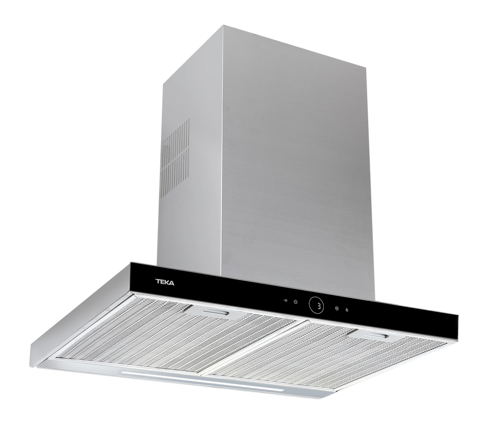 Teka Dlh 686 T Montée Au Mur Noir, Acier Inoxydable 584 M³/h