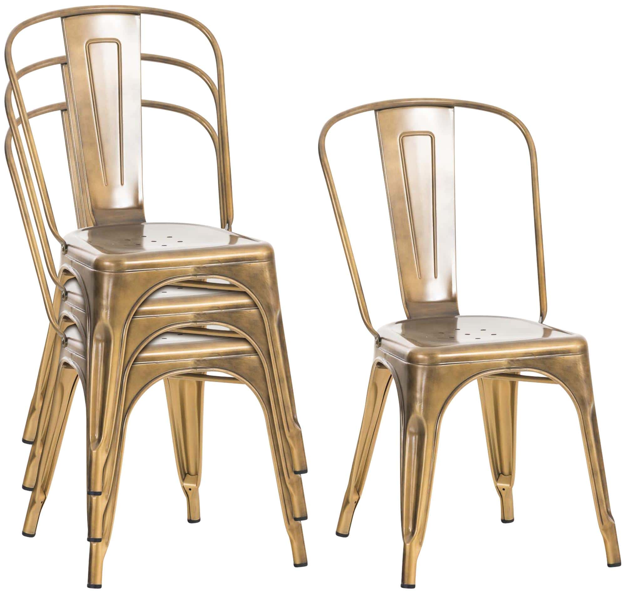 Suite De 4 Chaises Bénédicte Or