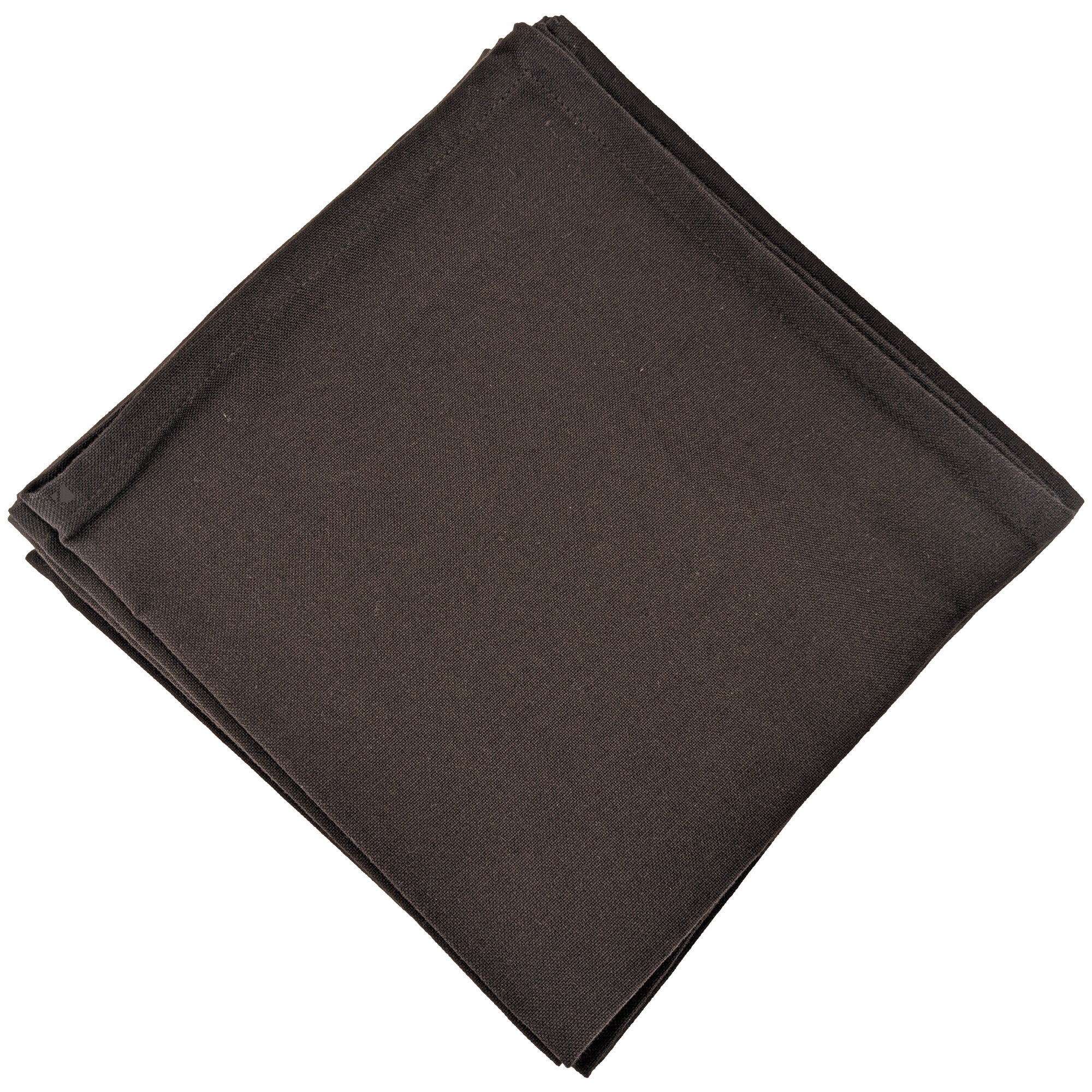 Lot De 6 Serviettes De Table 45x45 Cm Collection Yuco Coton Marron Café