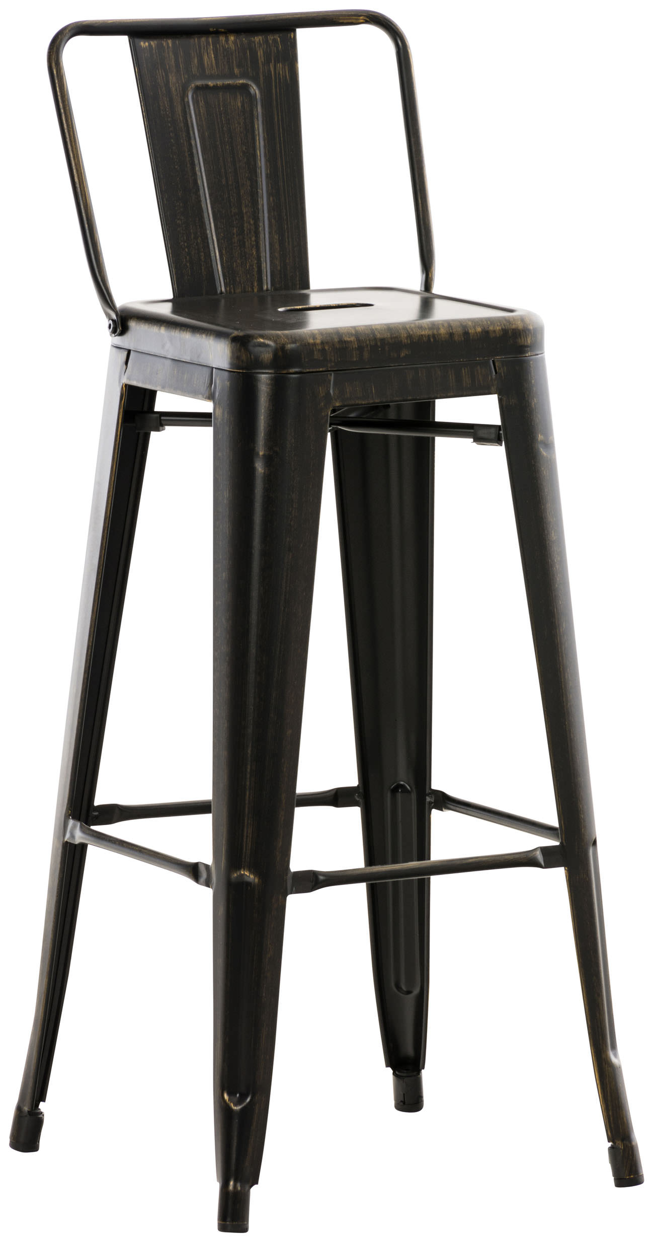 Tabouret De Bar Mason Antique Noir-or