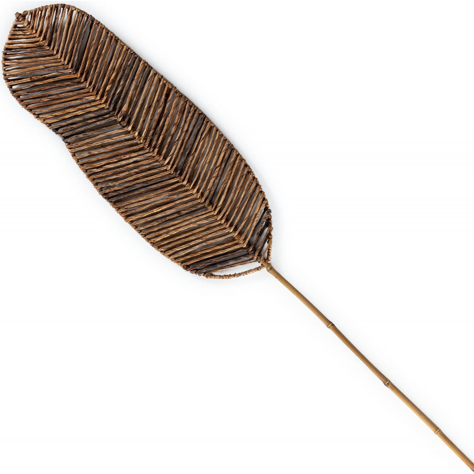 Ornement Feuille Tropicale En Bambou - Teinte Bambou Naturel Doux