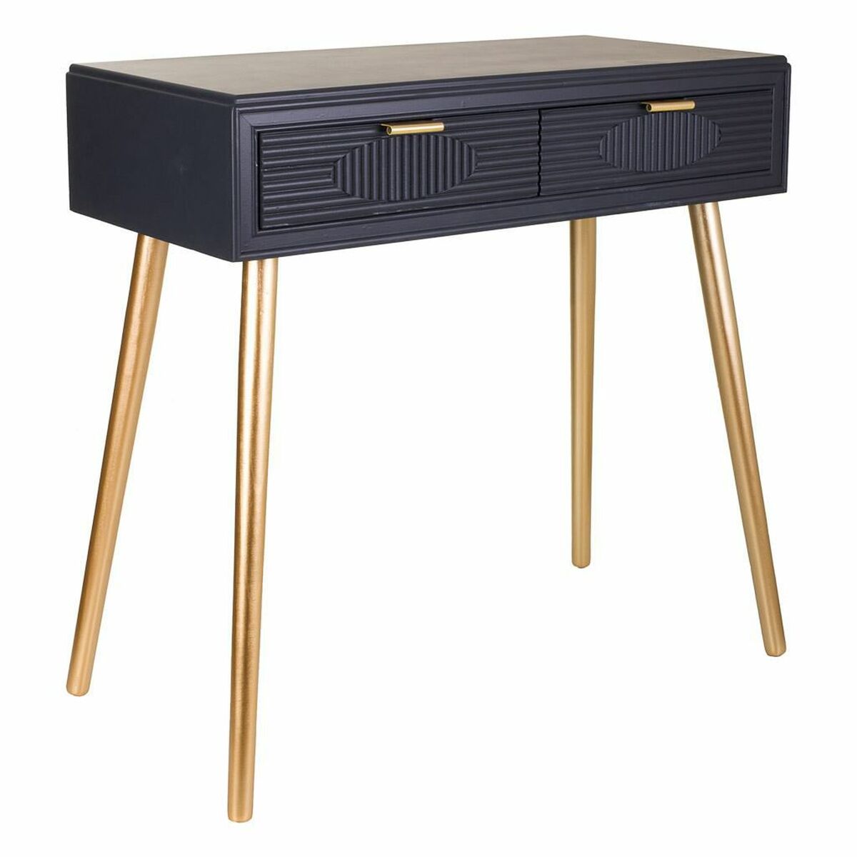 Meuble D'entrée Avec Tiroirs Alexandra House Living Gris Doré Bois Mdf 41 X 78 X 82 Cm