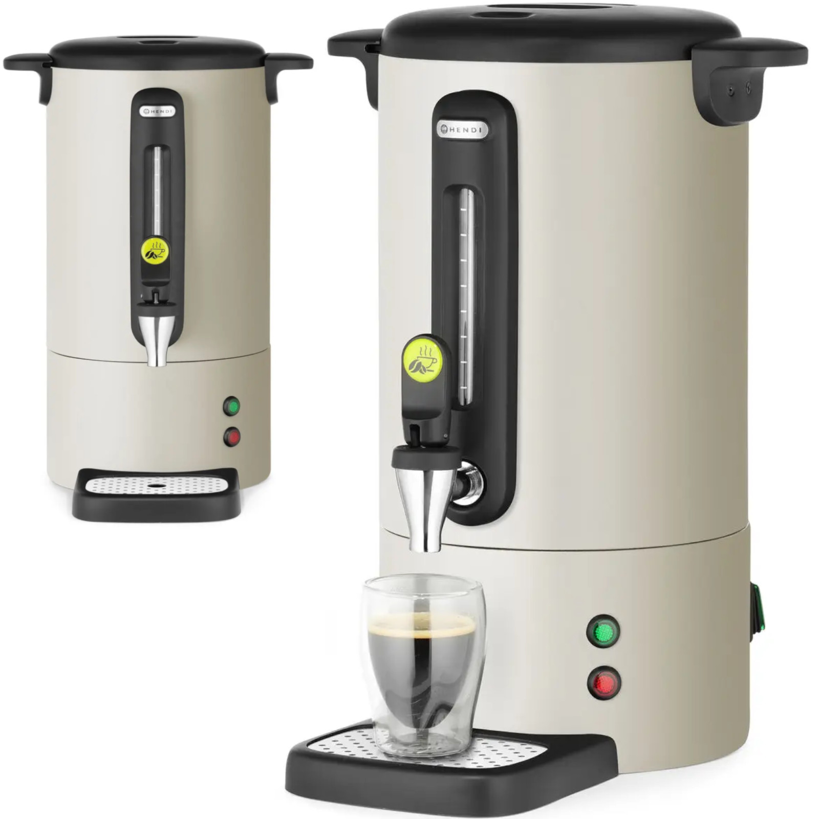 Cafetière Avec Robinet Et Bac D'égouttage 7 L 1050 W - Gris Clair