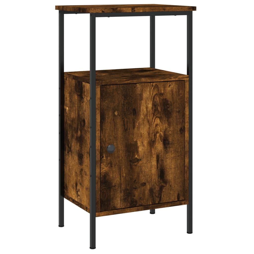 Table De Chevet Avec Compartiment De Rangement 41 X 31 X 80 Cm Bois Dec033645