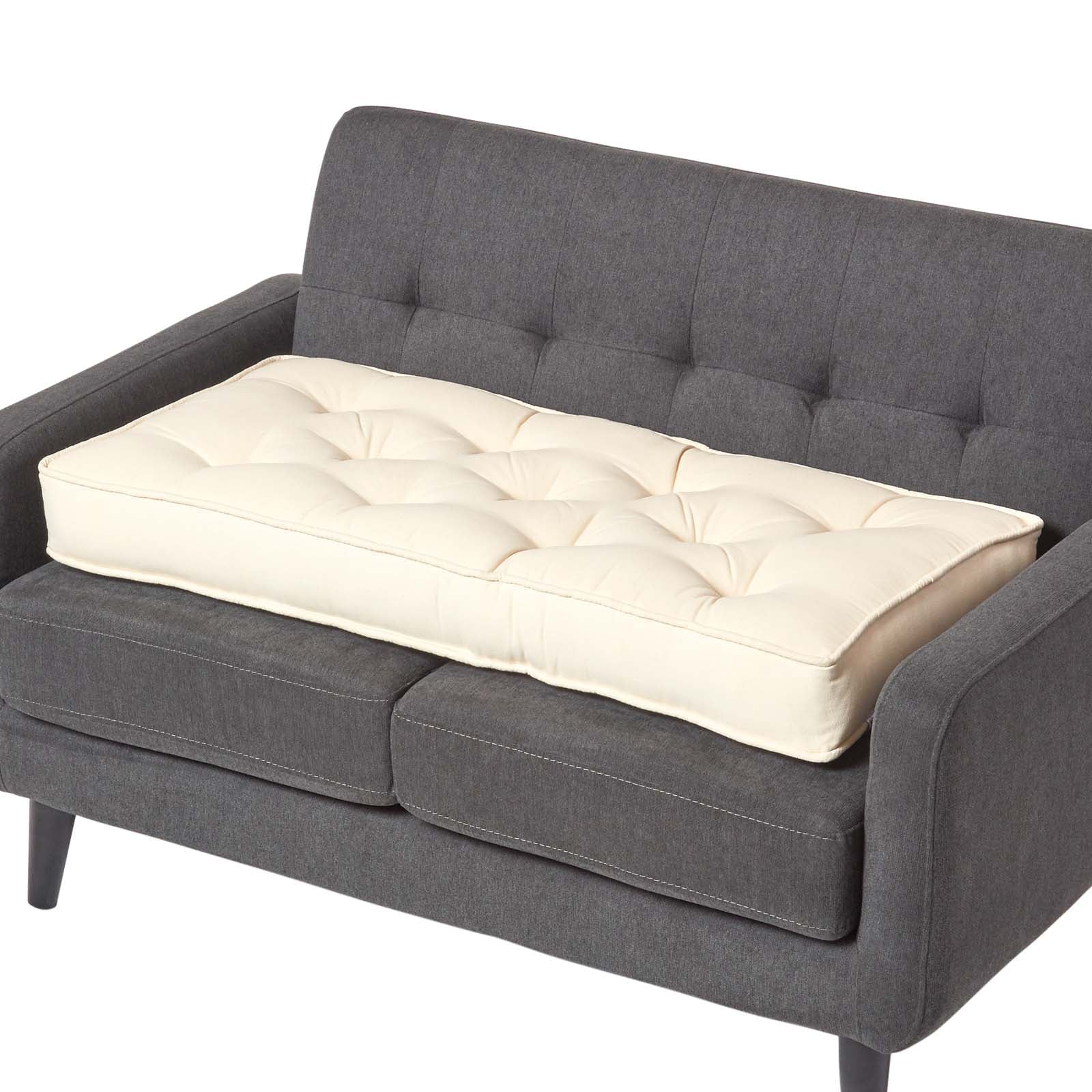 Coussin Rehausseur Pour Canapé En Coton, Crème - Homescapes
