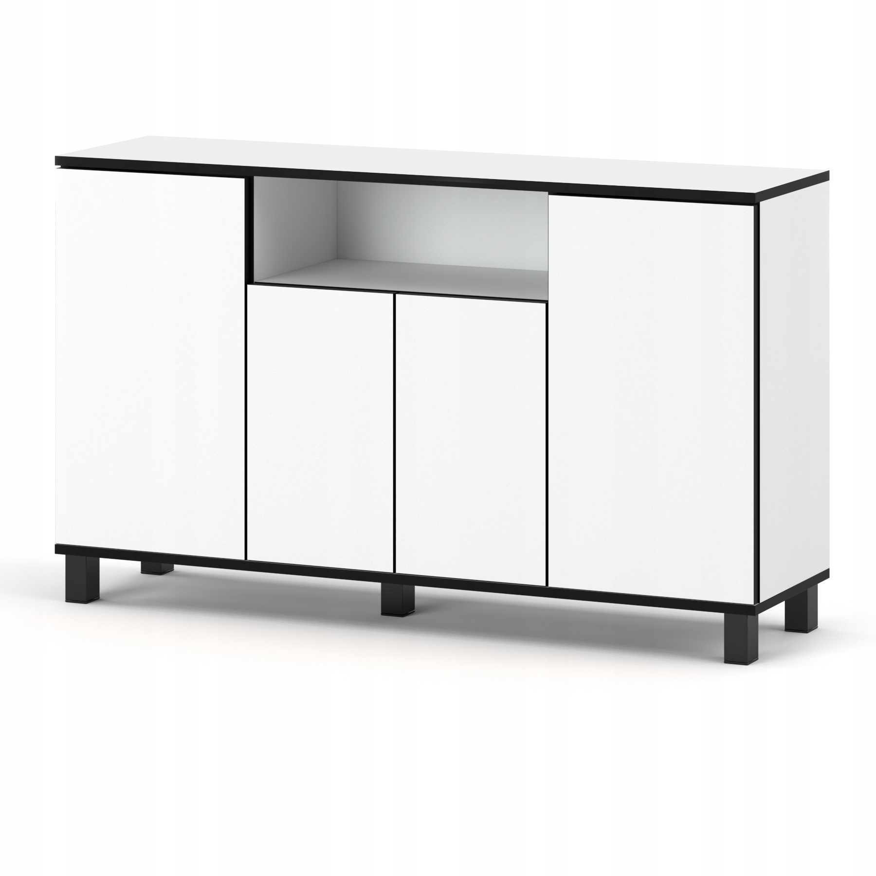 Grande Commode Blanche Meuble Tv Loft 140cm Meuble De Salon