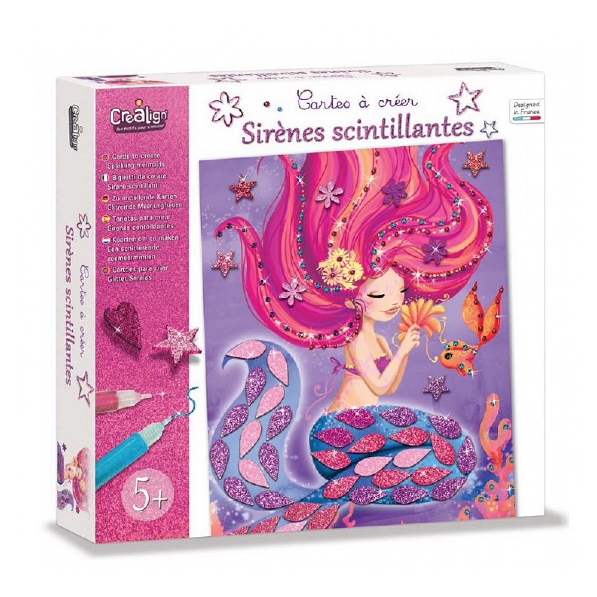 Cartes À Créer Crealign Sirenes Scintillantes Violet