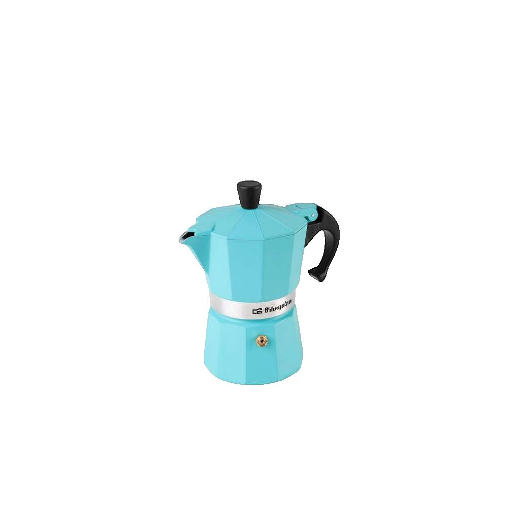Cafetière Italienne Orbegozo Kfv 345 Aluminium Bleu 3 Tasses