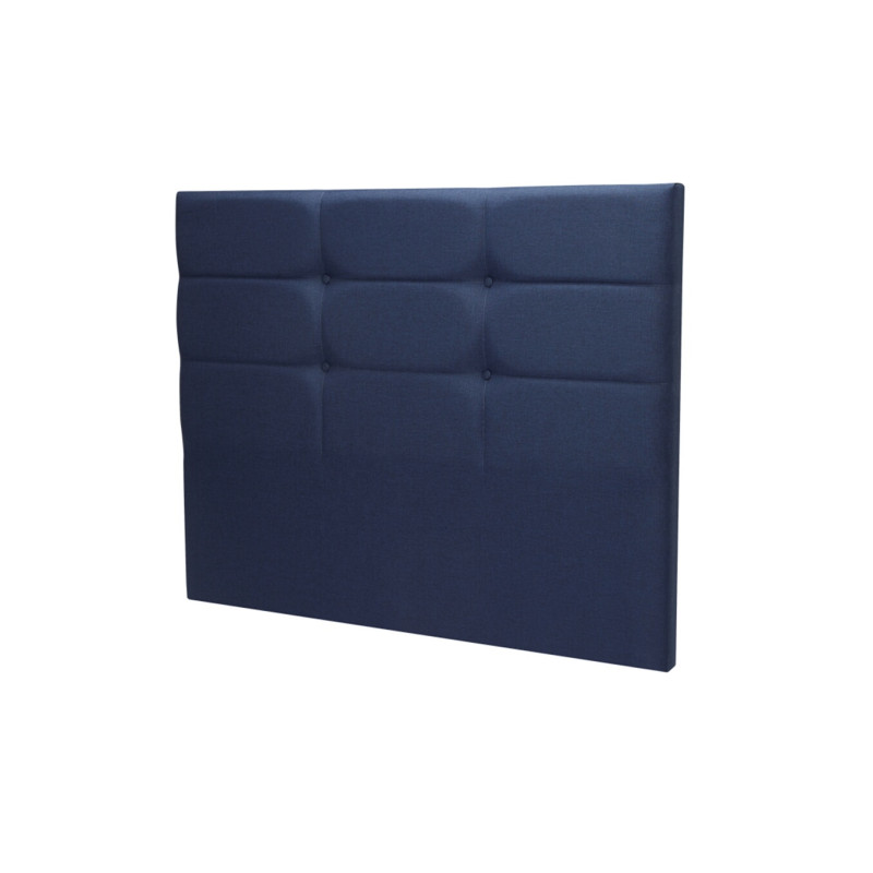 Tête De Lit Merinos Cozy 2 Bleu Nuit Chiné 150x120x11 Cm
