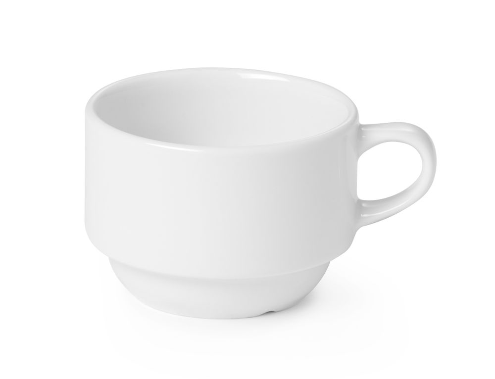 Tasse À Café Porcelaine Classique 0,17l Ø 80 Mm - Lot De 12 - Hendi