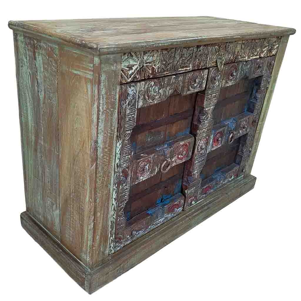 Buffet En Bois Fait Main 117 X 50 X 87 Cm (h)