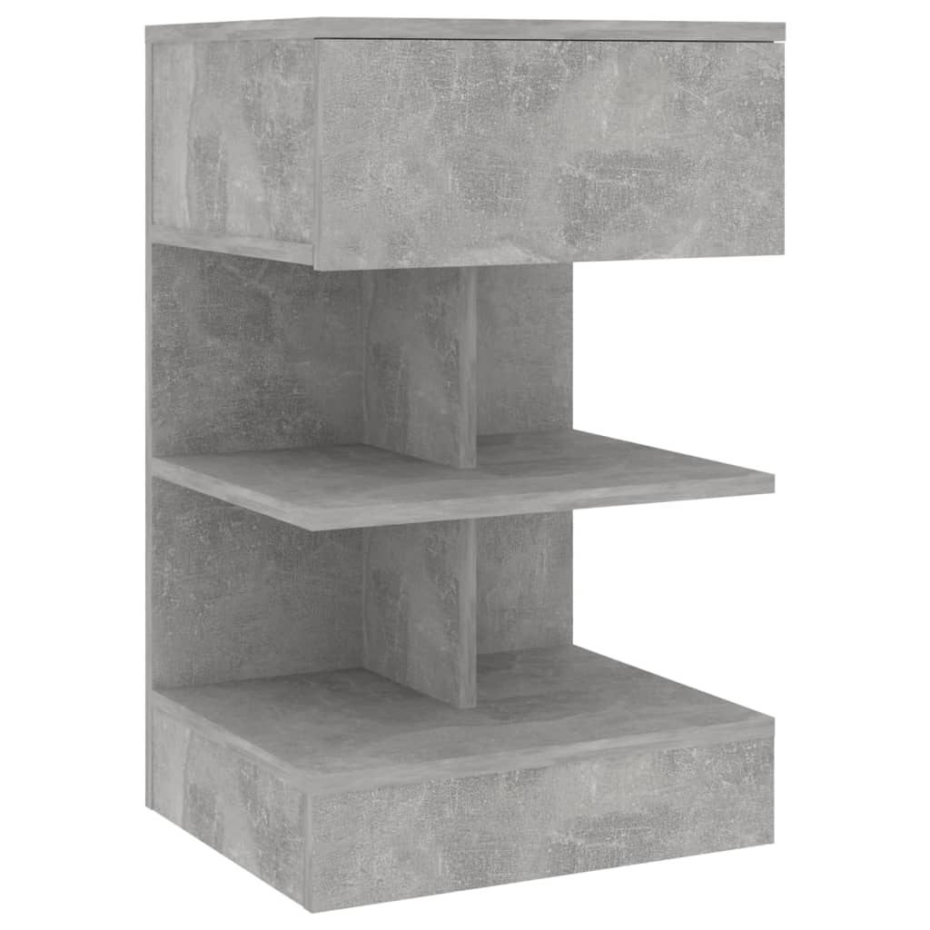 Table De Chevet Avec Étagères Ouvertes Et Tiroir 40 X 35 X 65 Cm Dec034009