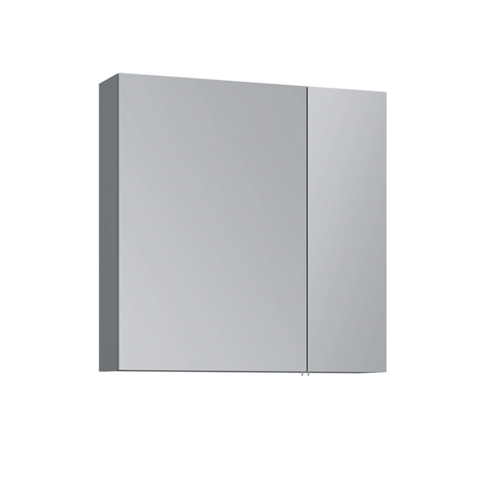 Meuble Salle De Bain Avec Miroir "nuvola 60 V2" - 66 X 16 X 60 Cm - Grey