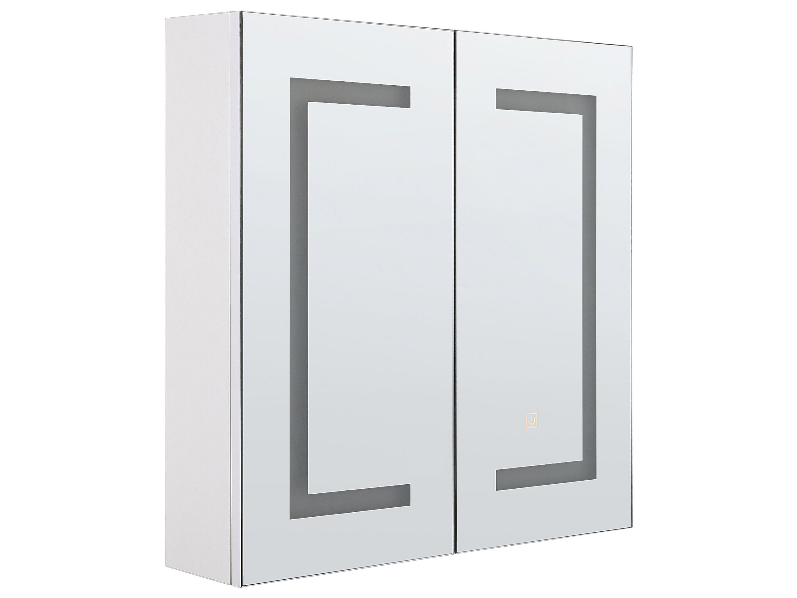 Armoire De Toilette Murale Led Mazarredo 60 Cm X 60 Cm Blanc