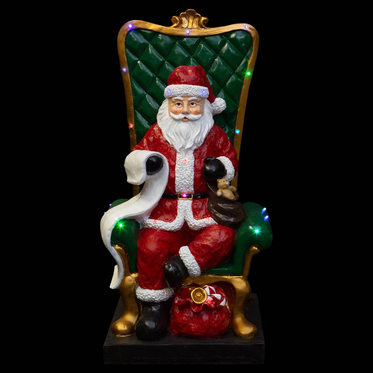 Resin Led Père Noël + Siège 100 Cm 20 Led - Feeric Lights & Christmas