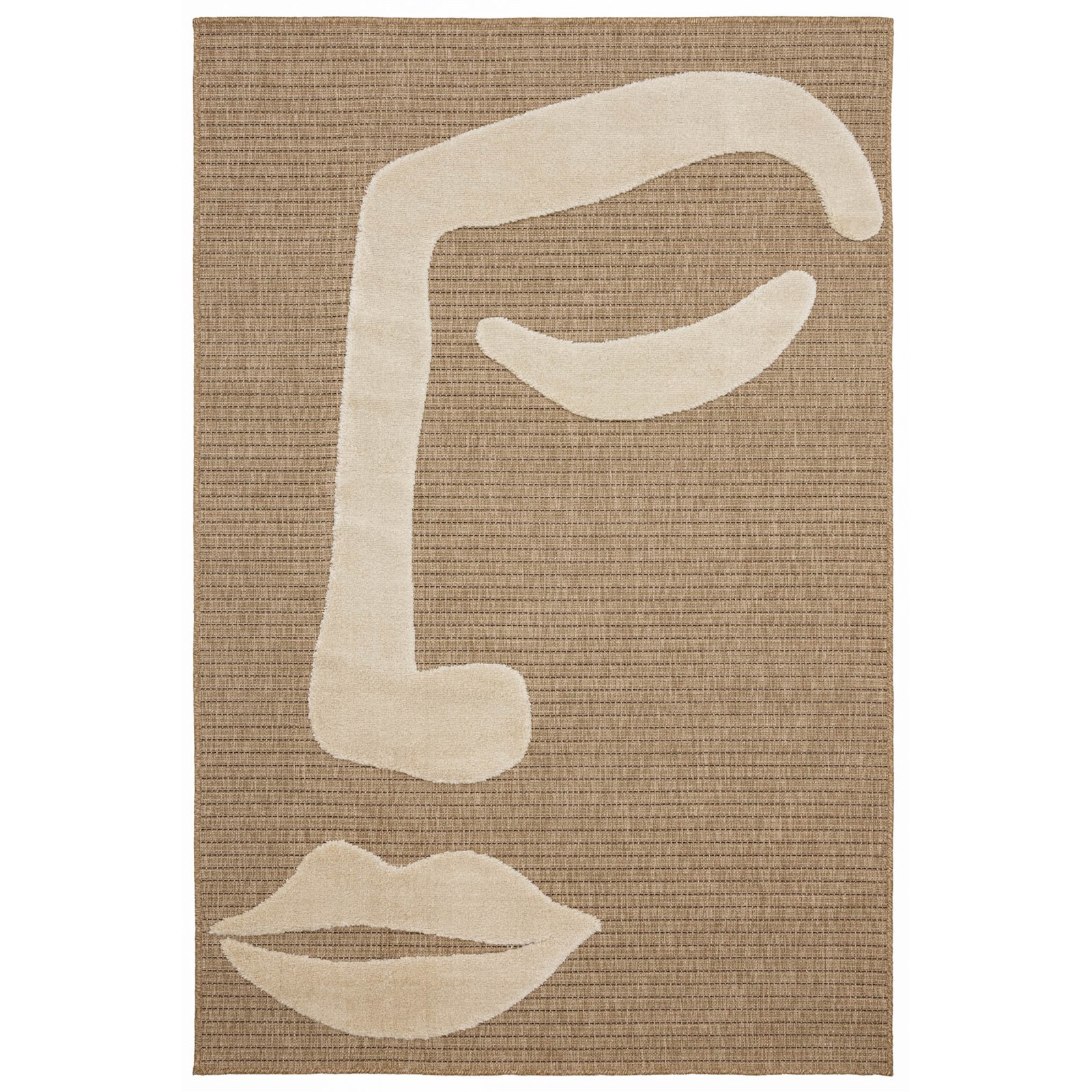 Tapis Tissé Intérieur Palma Graphique - 160 X 230 Cm
