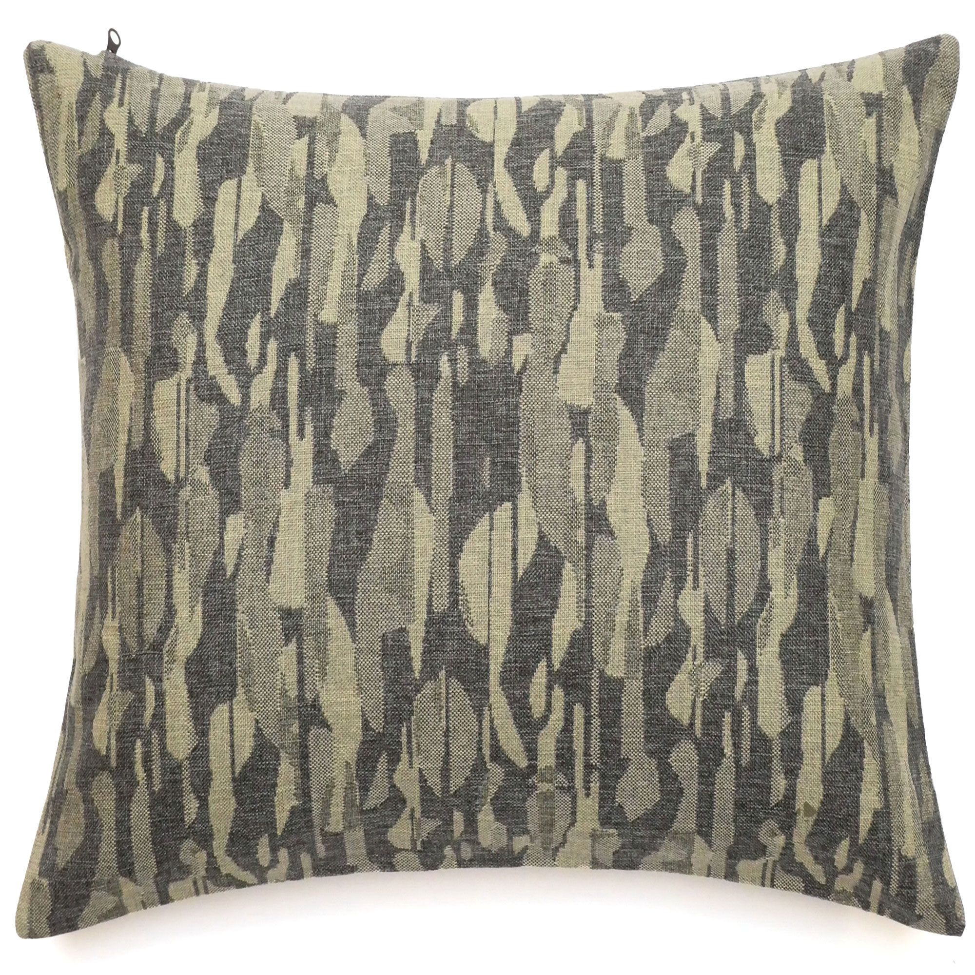 Housse De Coussin 62x62 Cm Collection Kalymnos Tissu Oléfine Vert Sauge