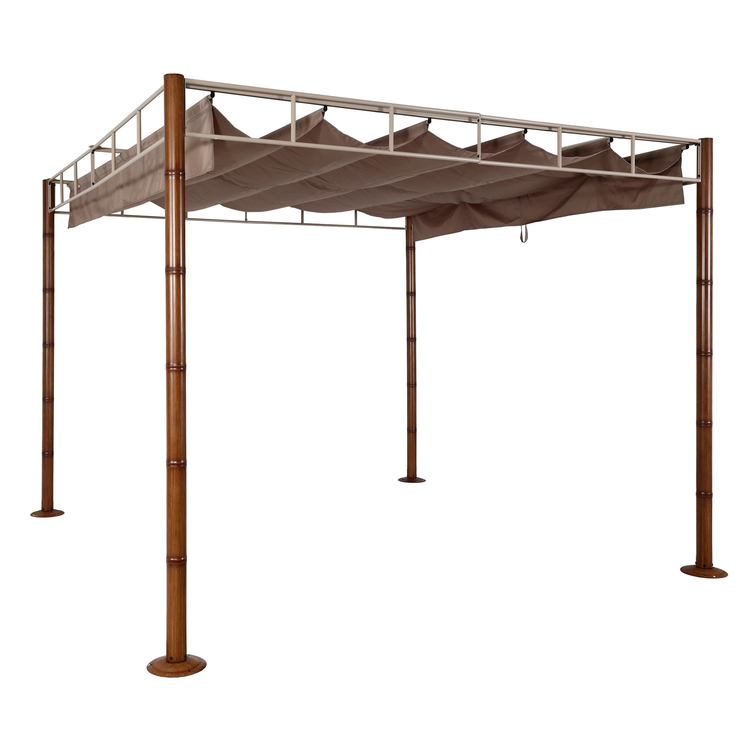 Pergola Pavillon De Jardin Auvent De Terrasse Stable 7 Cm Structure Métallique 3 X 04_0008121