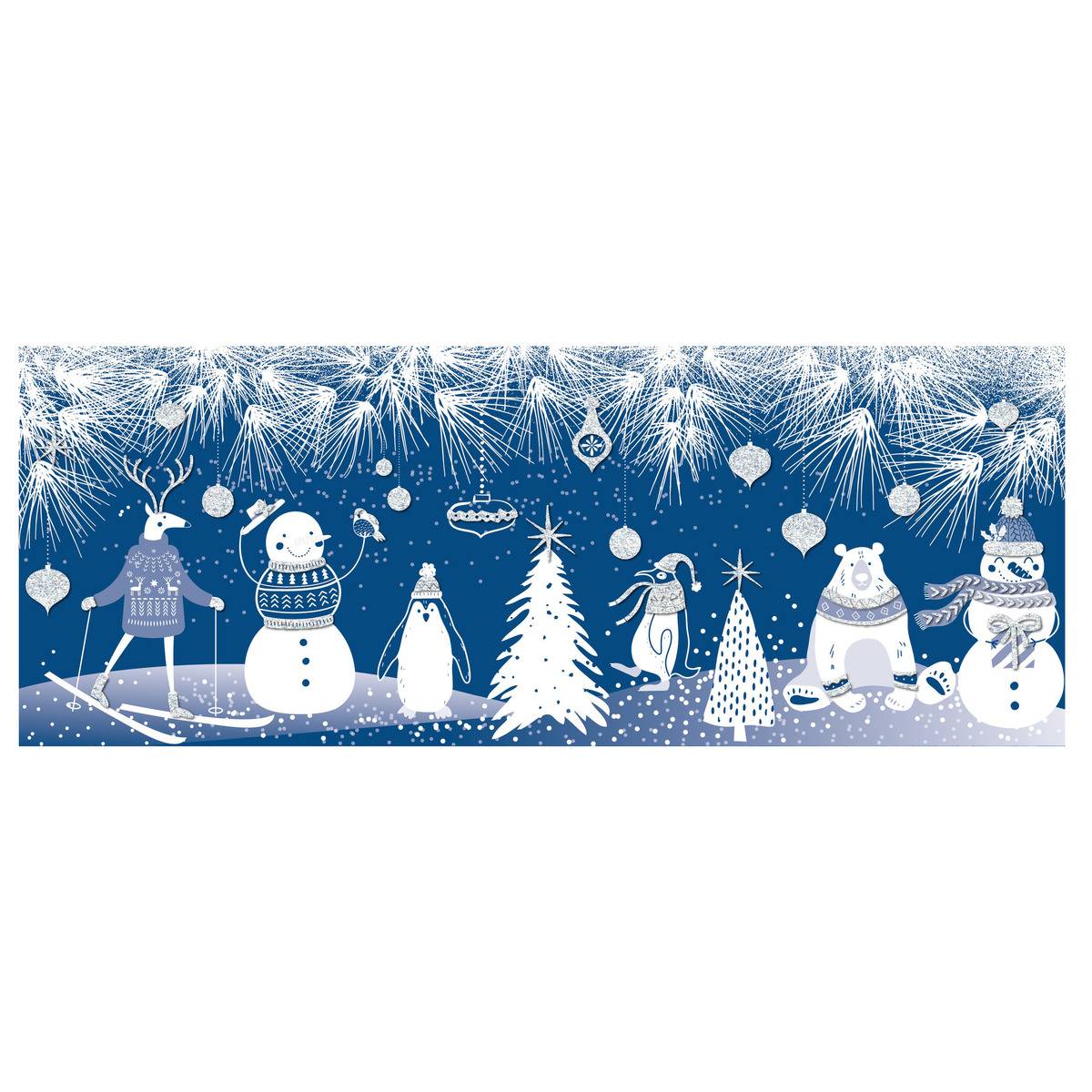 Décoration De Vitre De Noël Banderole Pailletée 60 Cm - Feeric Lights & Christmas
