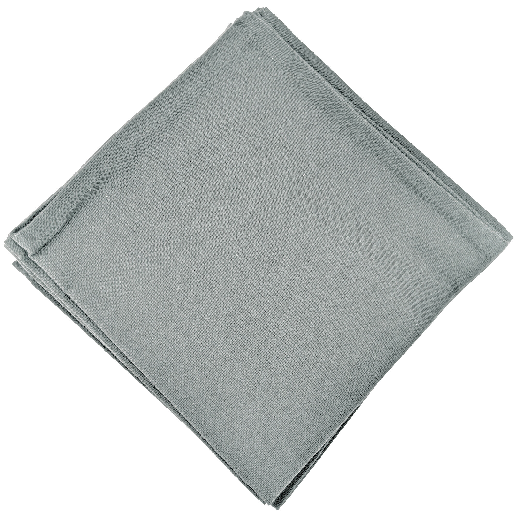 Lot De 6 Serviettes De Table 45x45 Cm Collection Yuco Coton Gris Acier