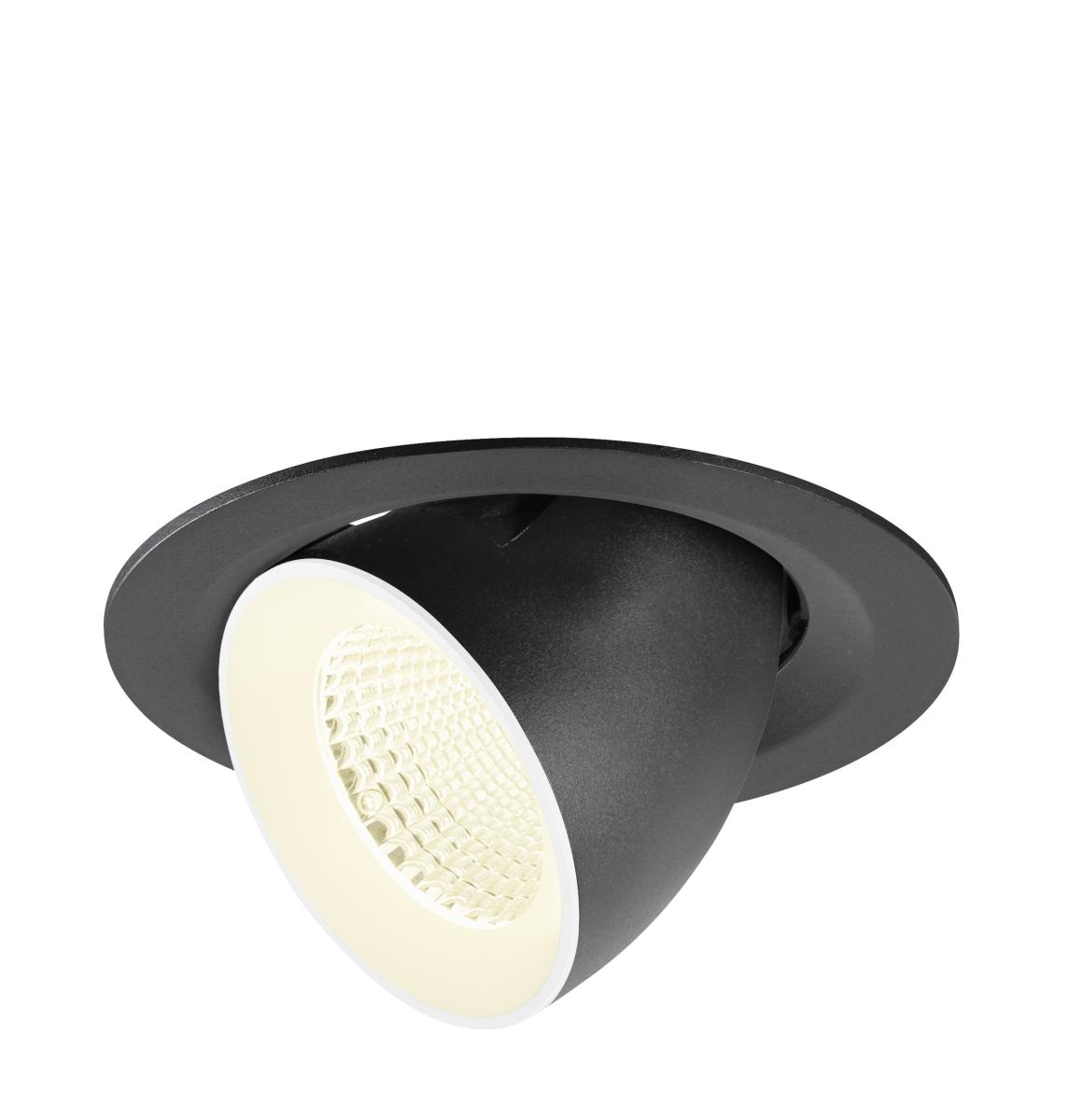 Spot Encastré Numinos® Gimble M Intérieur 4000 K 40c Noir / Blanc - Slv - 1009581
